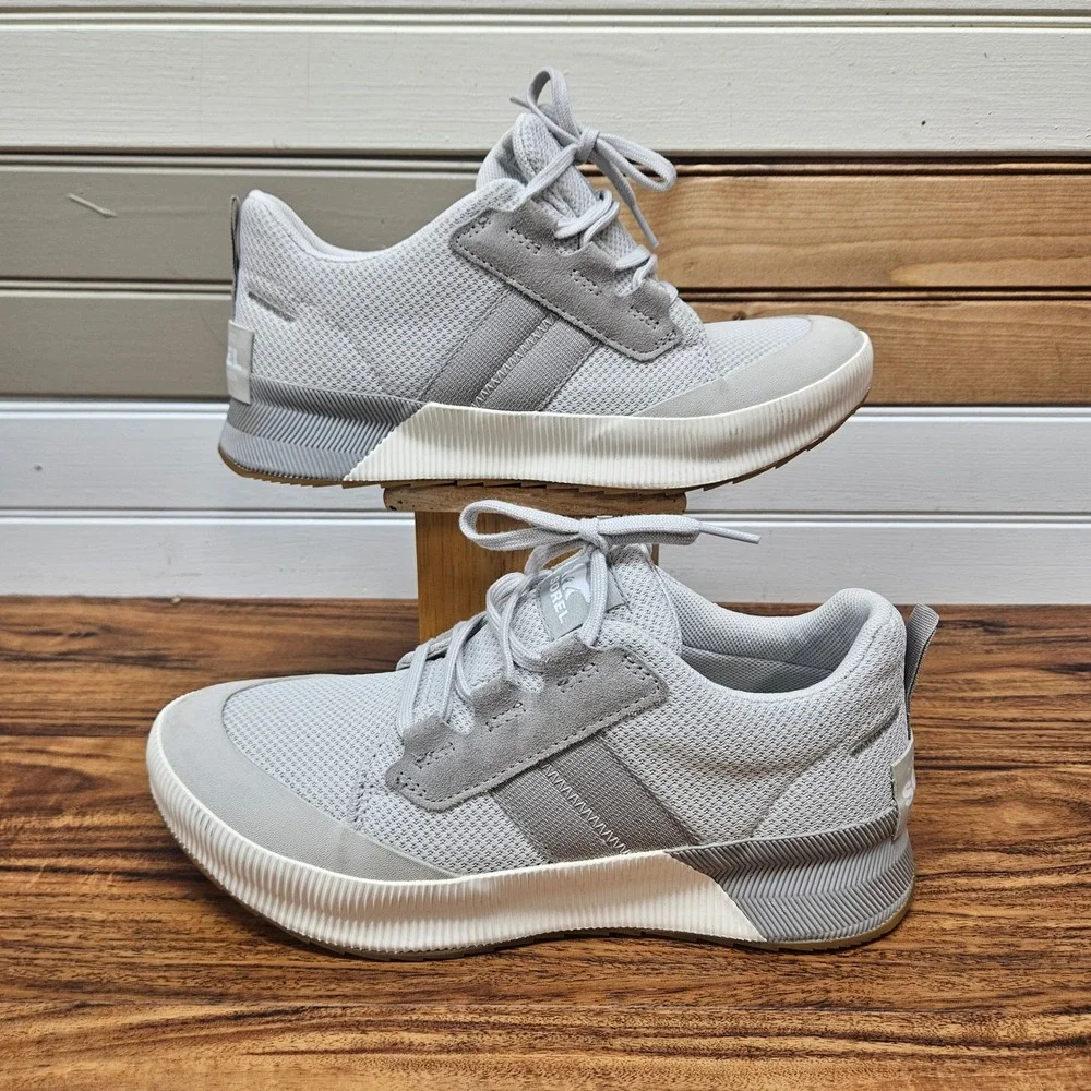 Sorel Out N About III Low Waterproof Sneakers Quarry Grey NL4860-009 Womens 10